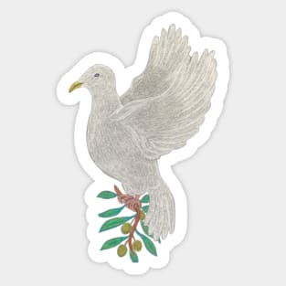 Dove With Olive branch Sticker